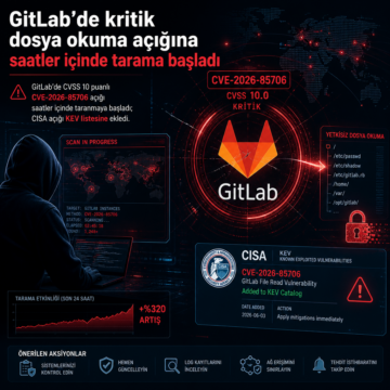 GitLab’de kritik dosya okuma açığına saatler içinde tarama başladı