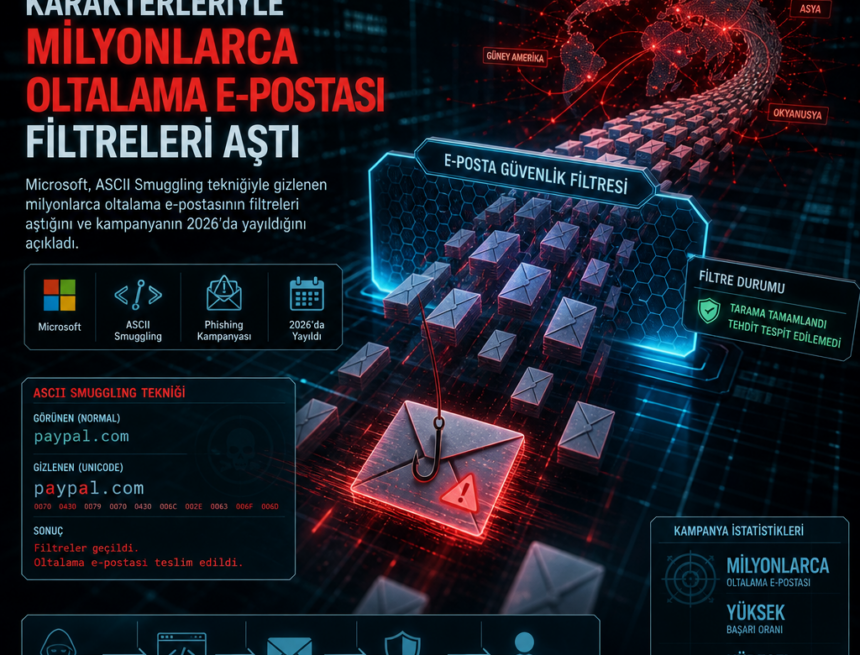 Gizli Unicode karakterleriyle milyonlarca oltalama e-postası filtreleri aştı