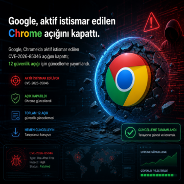 Google, aktif istismar edilen Chrome açığını kapattı