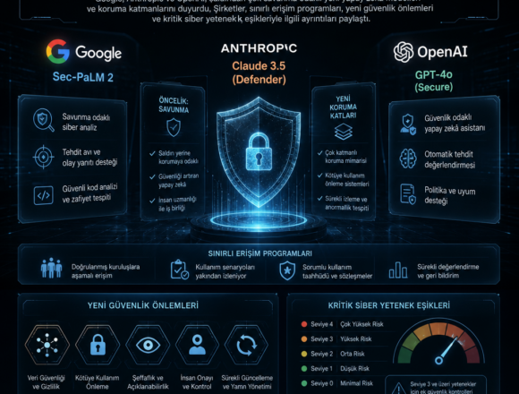 Google, Anthropic ve OpenAI yeni siber yapay zekâ modellerini tanıttı