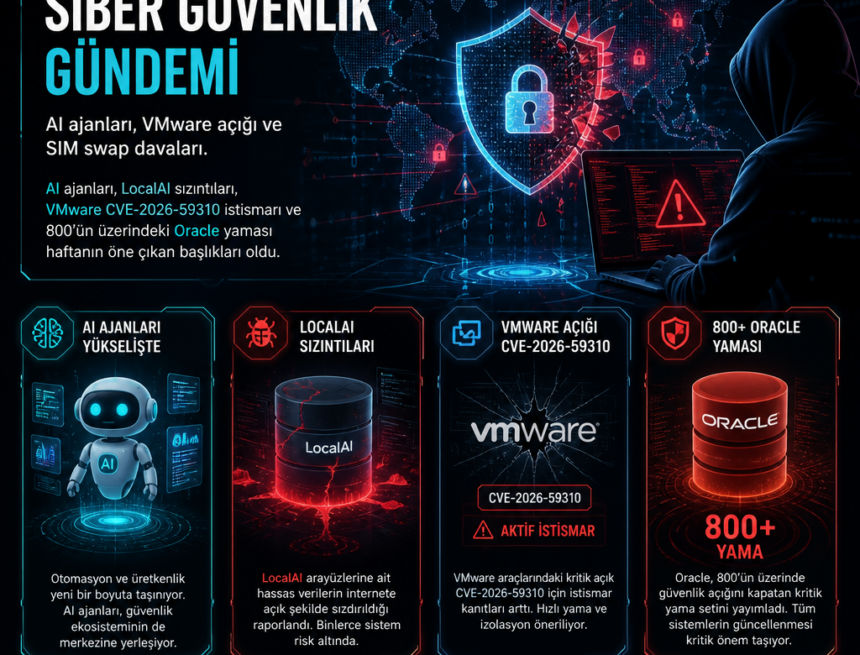 Haftanın siber güvenlik gündemi: AI ajanları, VMware açığı ve SIM swap davaları