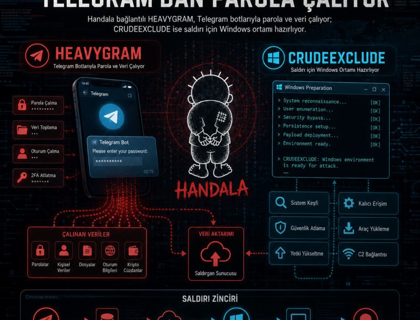 Handala bağlantılı HEAVYGRAM Telegram’dan parola çalıyor
