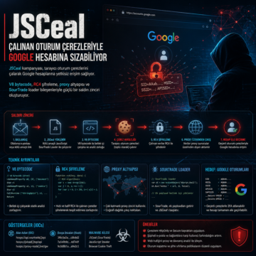 JSCeal, çalınan oturum çerezleriyle Google hesabına sızabiliyor