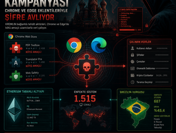KREMLIN kampanyası Chrome ve Edge eklentileriyle şifre avlıyor