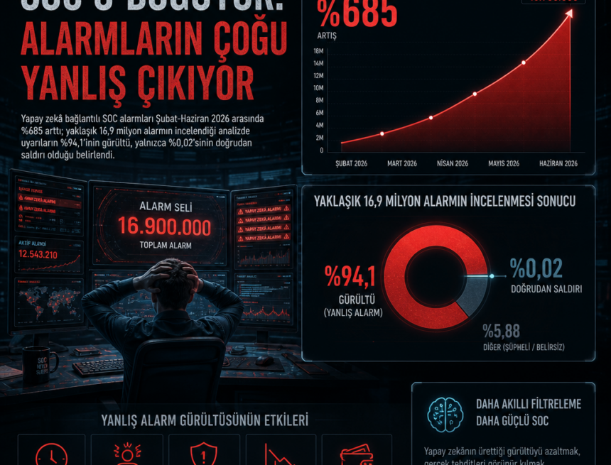 Kurumsal yapay zekâ SOC’u boğuyor: Alarmların çoğu yanlış çıkıyor