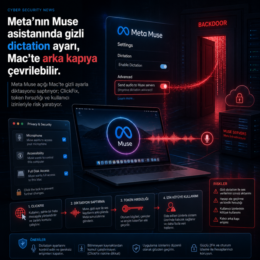 Meta’nın Muse asistanında gizli dictation ayarı, Mac’te arka kapıya çevrilebilir