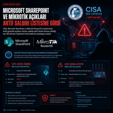 Microsoft SharePoint ve MikroTik açıkları aktif saldırı listesine girdi