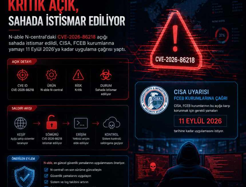 N-able N-central’daki kritik açık, sahada istismar ediliyor