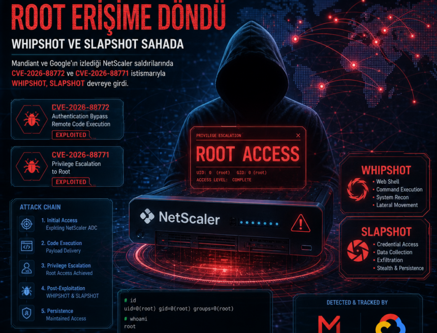 NetScaler açıkları root erişime döndü, WHIPSHOT ve SLAPSHOT sahada