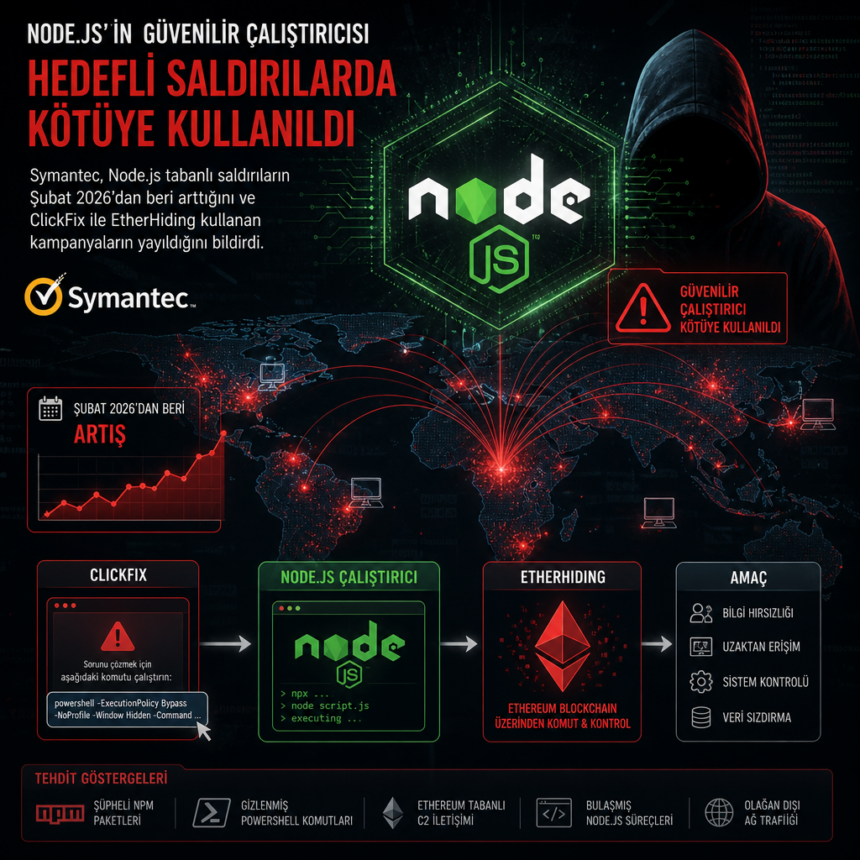 Node.js’in güvenilir çalıştırıcısı hedefli saldırılarda kötüye kullanıldı