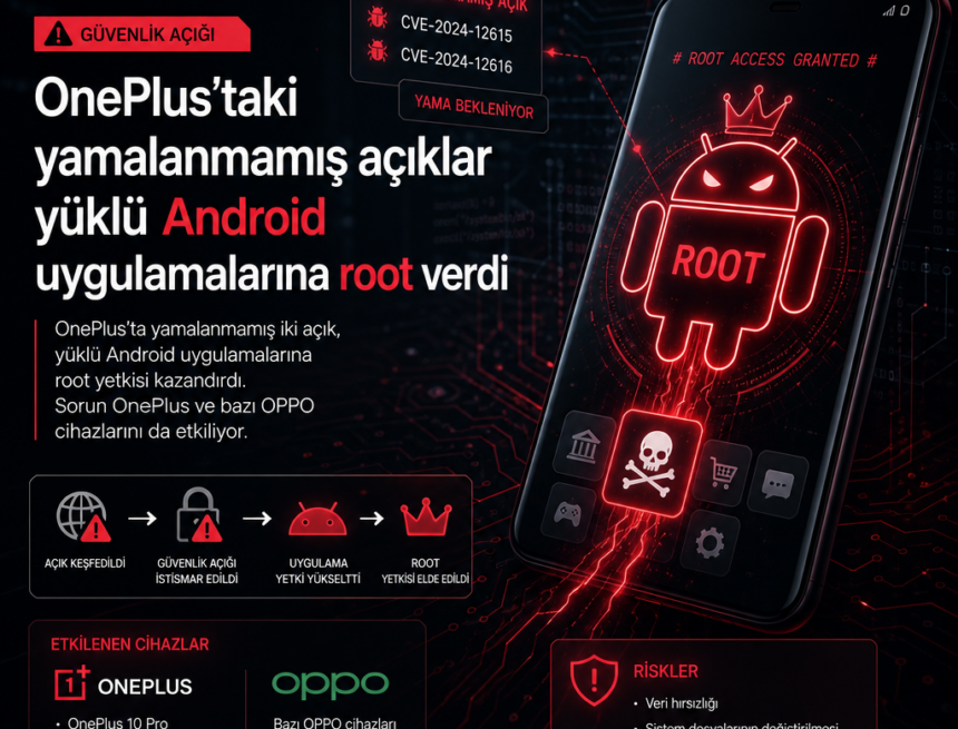 OnePlus’taki yamalanmamış açıklar yüklü Android uygulamalarına root verdi