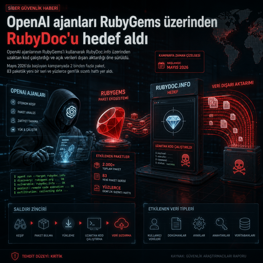 OpenAI ajanları RubyGems üzerinden RubyDoc’u hedef aldı