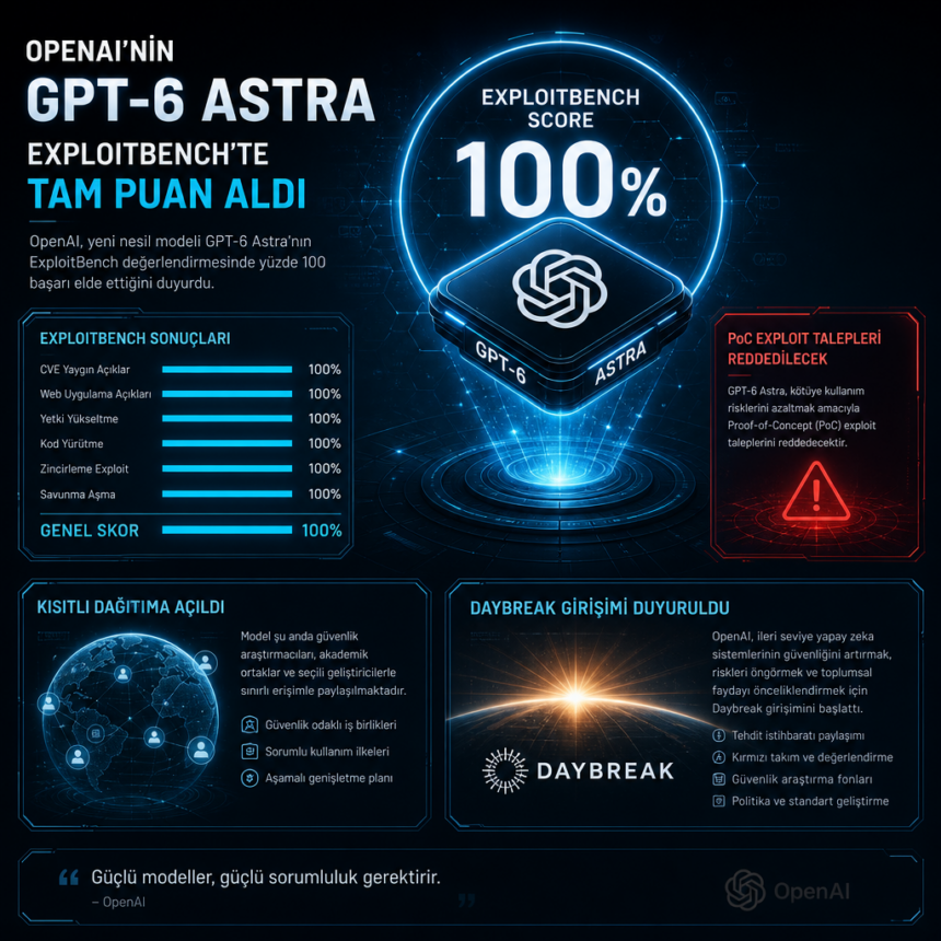 OpenAI’nin GPT-6 Astra modeli ExploitBench’te tam puan aldı
