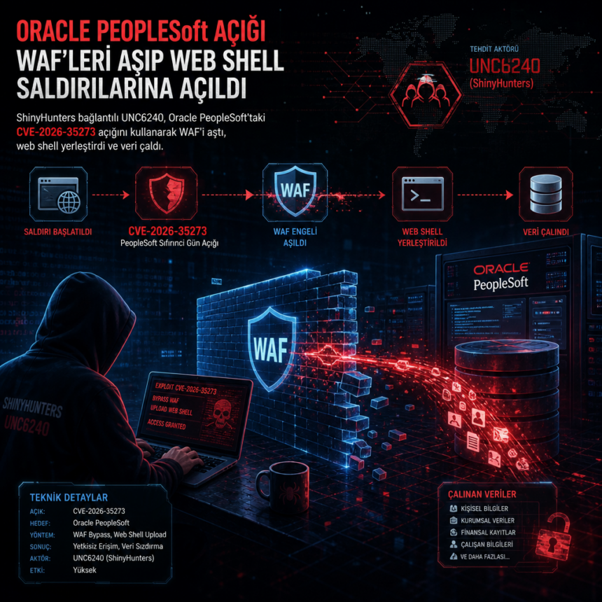 Oracle PeopleSoft açığı WAF’leri aşıp web shell saldırılarına açıldı