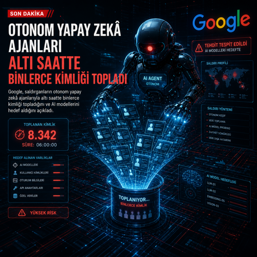 Otonom yapay zekâ ajanları altı saatte binlerce kimliği topladı