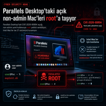Parallels Desktop’taki açık non-admin Mac’leri root’a taşıyor