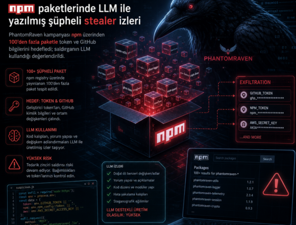 PhantomRaven npm paketlerinde LLM ile yazılmış şüpheli stealer izleri