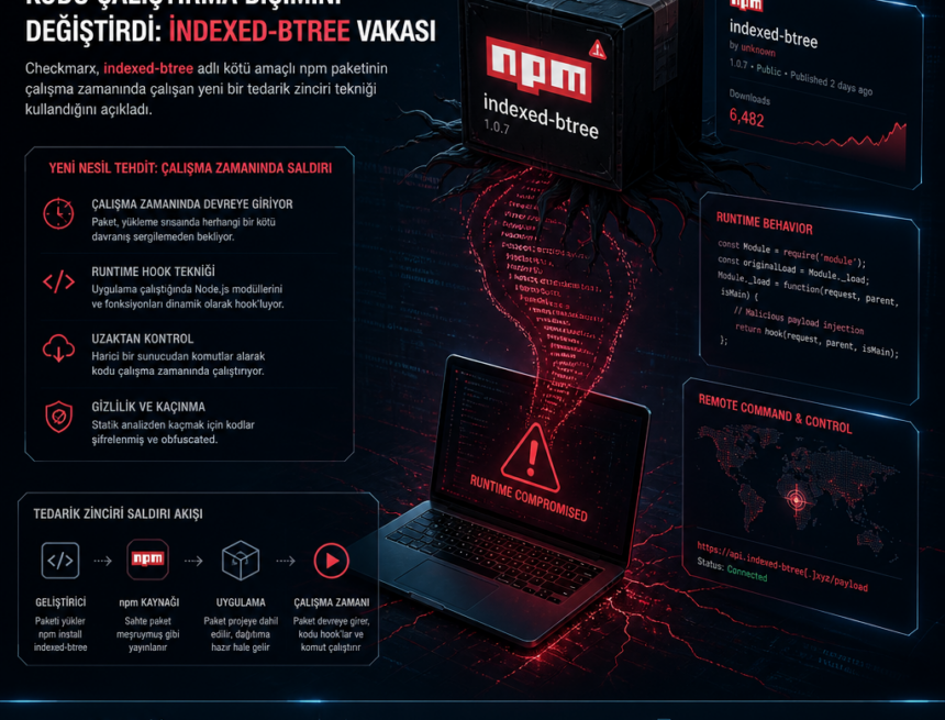 Sahte npm paketleri kodu çalıştırma biçimini değiştirdi: indexed-btree vakası