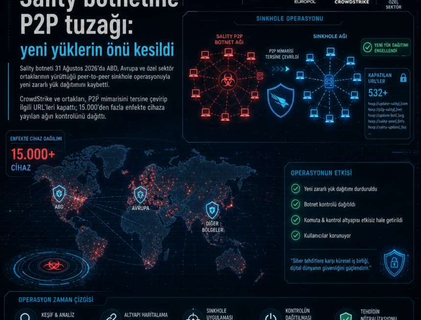 Sality botnetine P2P tuzağı: yeni yüklerin önü kesildi