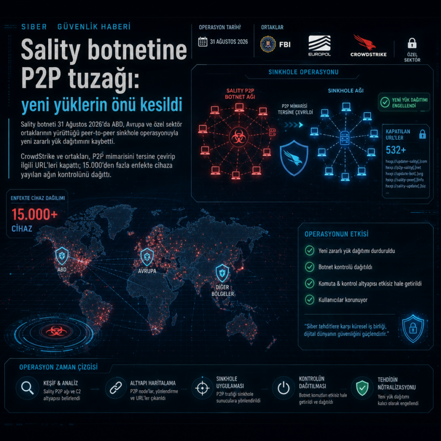 Sality botnetine P2P tuzağı: yeni yüklerin önü kesildi