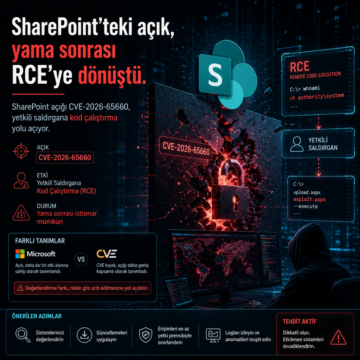 SharePoint’teki açık, yama sonrası RCE’ye dönüştü