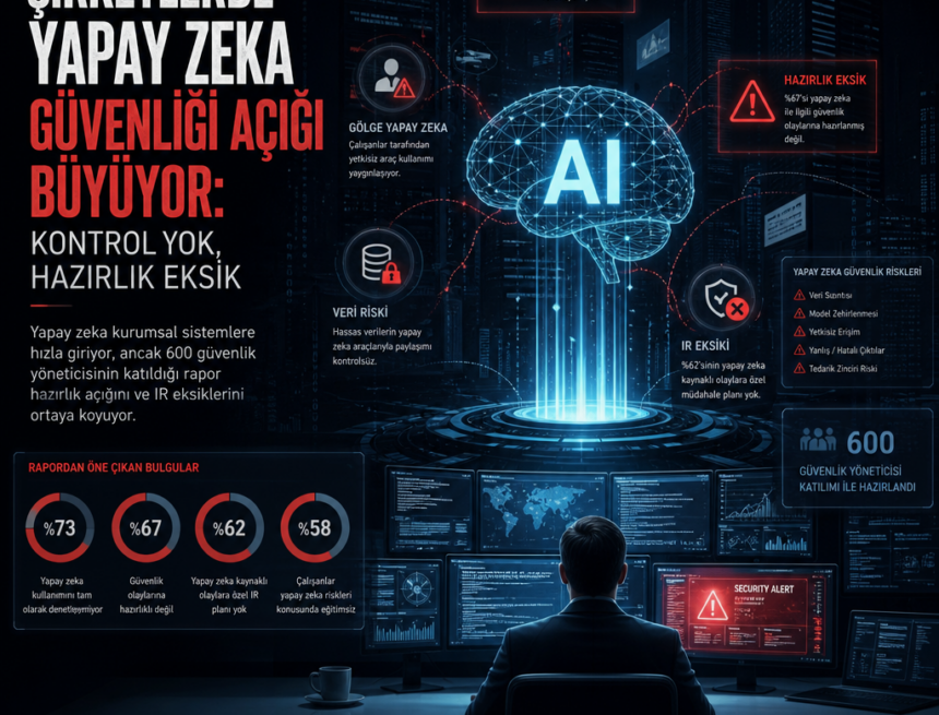 Şirketlerde yapay zeka güvenliği açığı büyüyor: Kontrol yok, hazırlık eksik