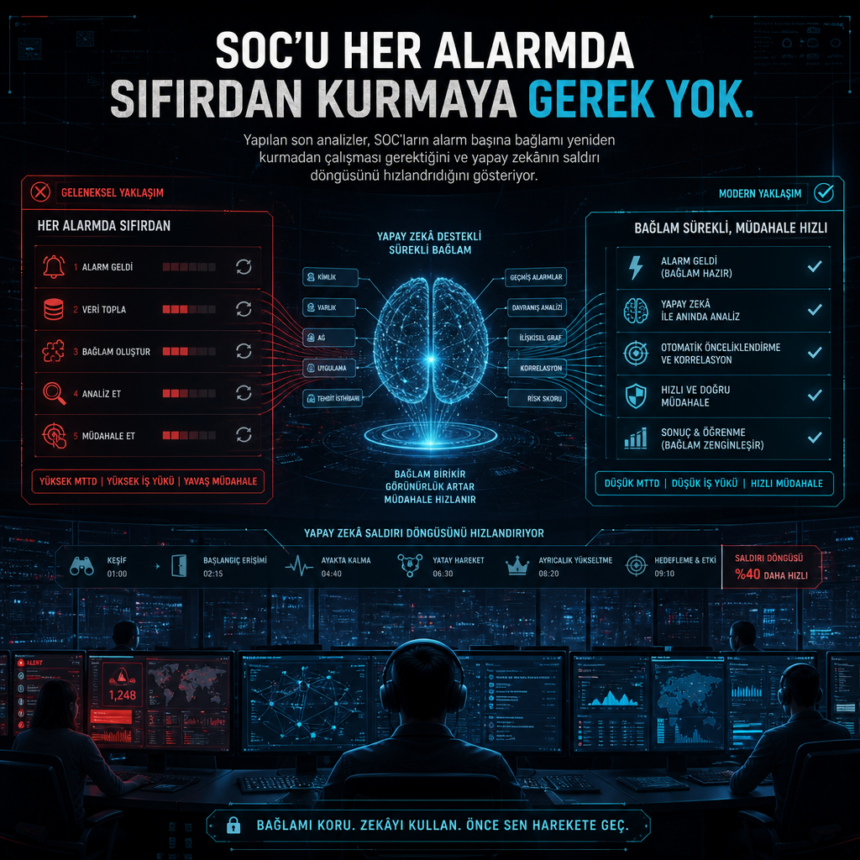 SOC’u her alarmda sıfırdan kurmaya gerek yok