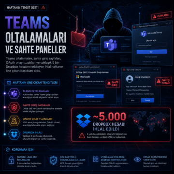 Teams oltalamaları ve sahte paneller: Haftanın tehdit özeti