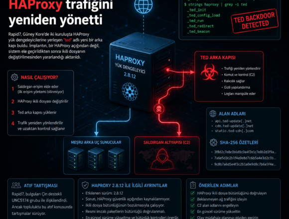 Ted arka kapısı HAProxy trafiğini yeniden yönetti