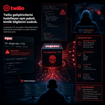 Twilio geliştiricilerini hedefleyen npm paketi, kimlik bilgilerini sızdırdı