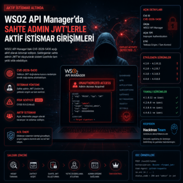 WSO2 API Manager’da sahte admin JWT’lerle aktif istismar girişimleri
