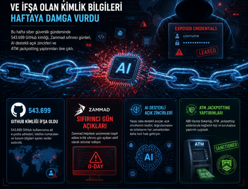 AI destekli açık zincirleri ve ifşa olan kimlik bilgileri haftaya damga vurdu