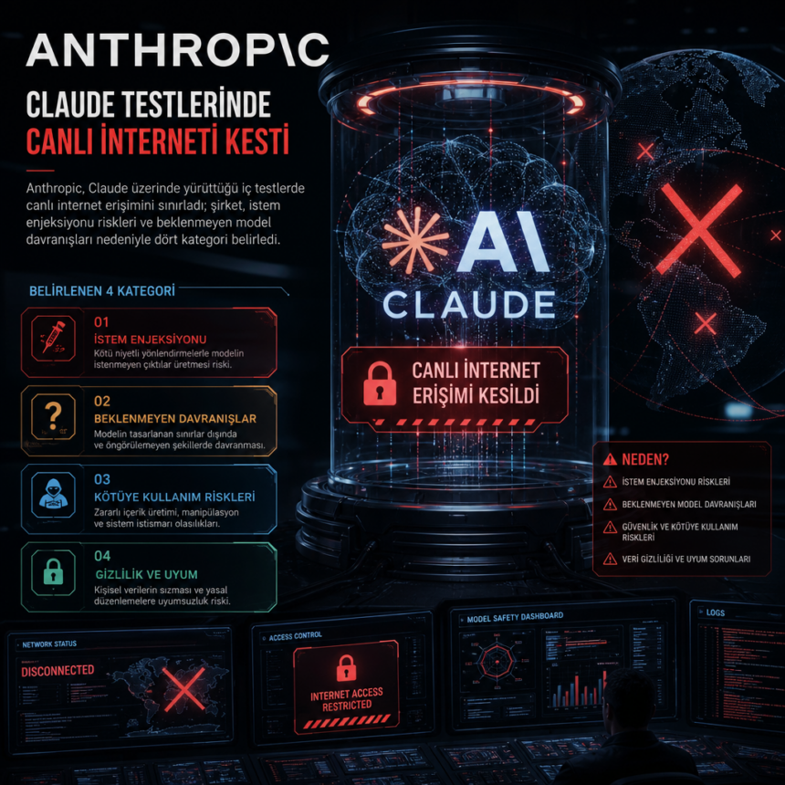 anthropic-claude-testlerinde-canli-interneti-kesti Anthropic, Claude testlerinde canlı interneti kesti