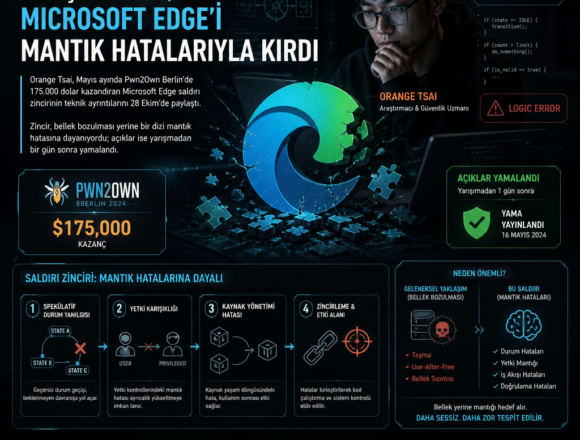 Araştırmacı, Microsoft Edge’i mantık hatalarıyla kırdı
