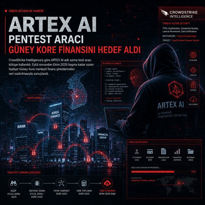 ARTEX AI pentest aracı Güney Kore finansını hedef aldı