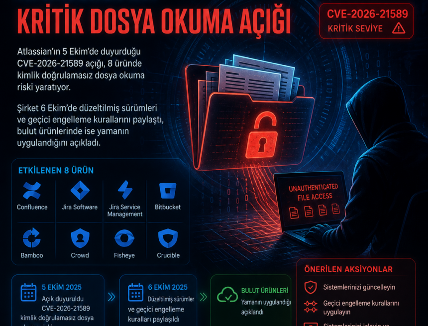 Atlassian’da kritik dosya okuma açığı 8 ürünü etkiledi