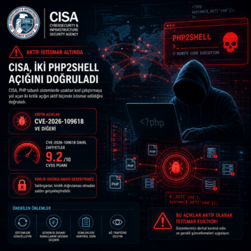 CISA, iki PHP2Shell açığının aktif istismar altında olduğunu doğruladı
