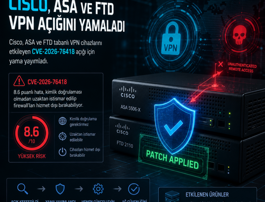 Cisco, ASA ve FTD VPN açığını yamaladı