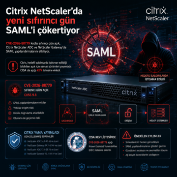 Citrix NetScaler’da yeni sıfırıncı gün SAML’i çökertiyor