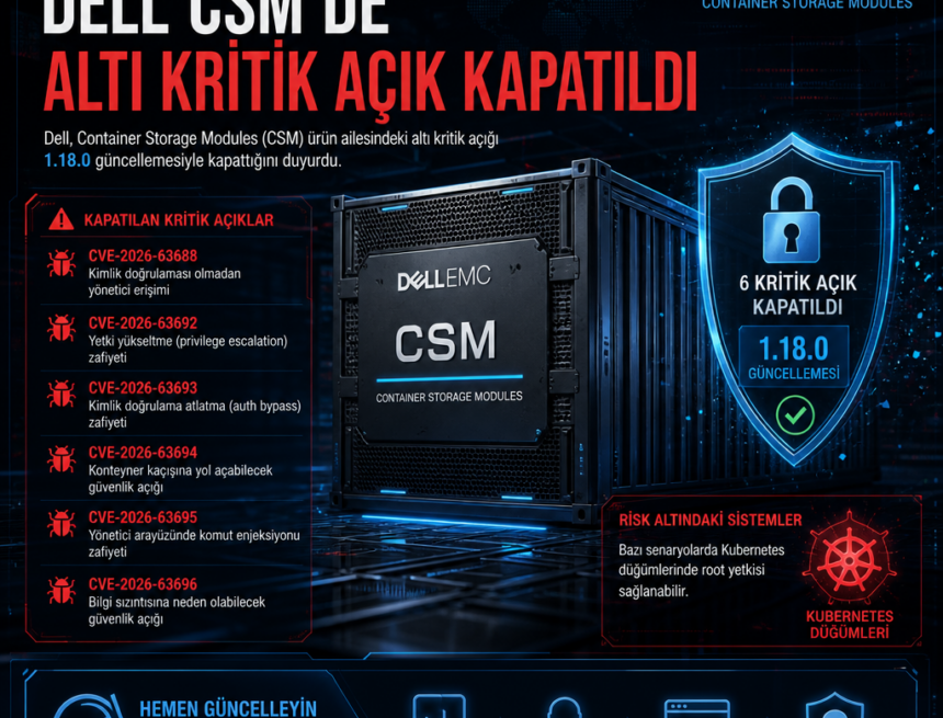 Dell CSM’de altı kritik açık kapatıldı