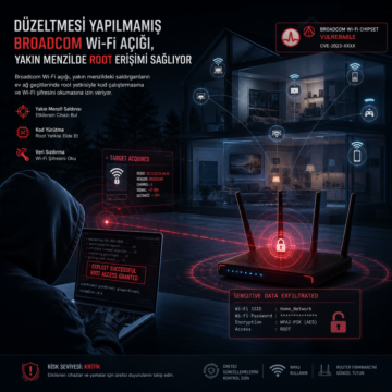 Düzeltmesi yapılmamış Broadcom Wi‑Fi açığı, yakın menzilde root erişimi sağlıyor