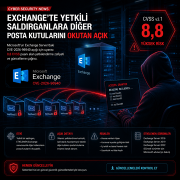 Exchange’te yetkili saldırganlara diğer posta kutularını okutan açık