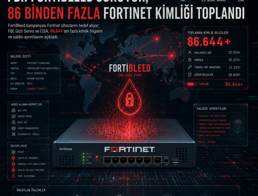 FBI: FortiBleed sürüyor, 86 binden fazla Fortinet kimliği toplandı
