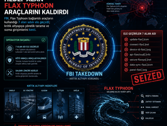 FBI, kritik altyapıyı hedef alan Flax Typhoon araçlarını kaldırdı