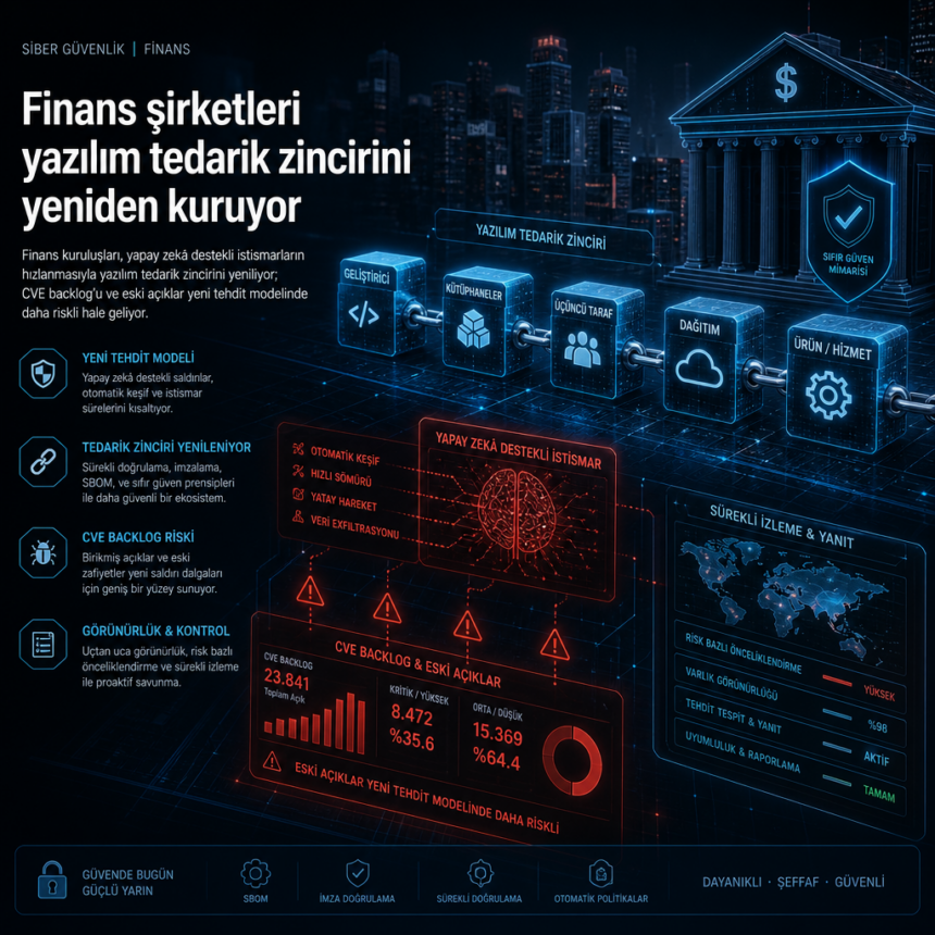 Finans şirketleri yazılım tedarik zincirini yeniden kuruyor