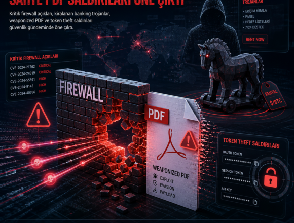 Firewall açıkları ve sahte PDF saldırıları öne çıktı