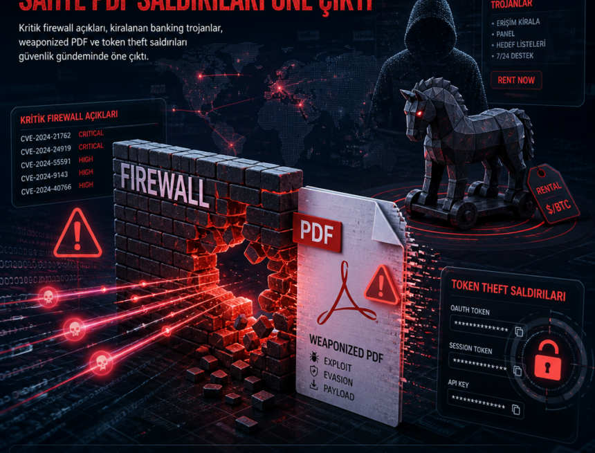 Firewall açıkları ve sahte PDF saldırıları öne çıktı