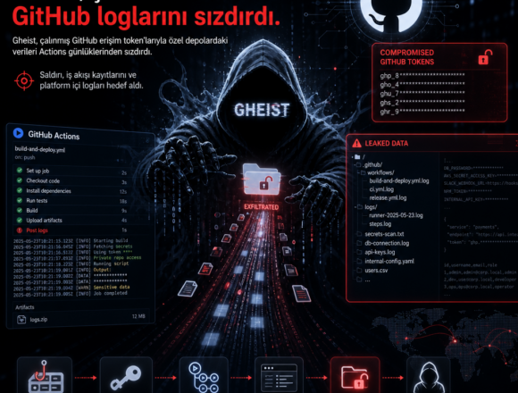 Gheist, çalınan token’larla GitHub loglarını sızdırdı